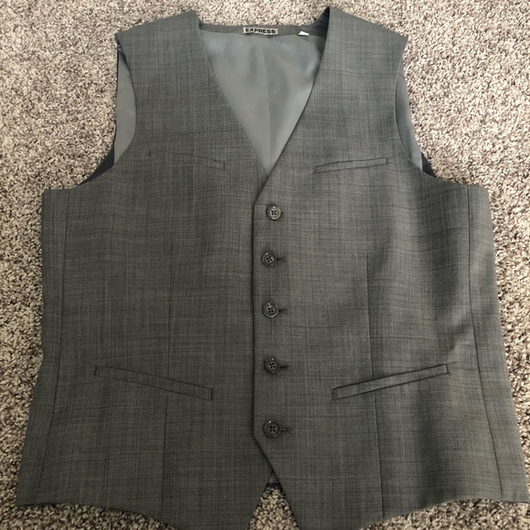 Gray Suit Vest - Picture 1 of 3